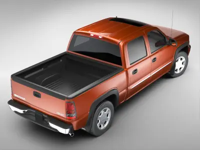 GMC Sierra Crew Cab (2001 - 2007) 3D model