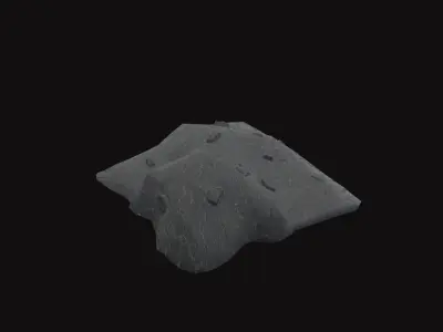 Medieval Coal Low-poly 3D model
