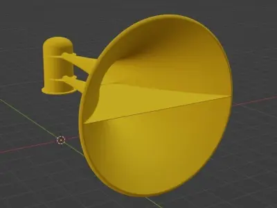 Cool Siren Horn Free low-poly 3D model