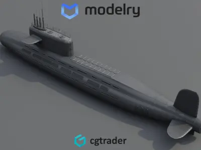 Submarine 3D model 32