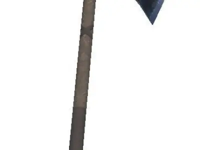 Battle axe Low-poly 3D model 39
