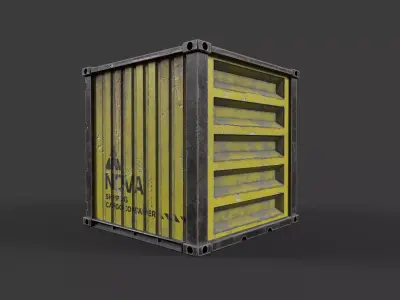 Shipping Cargo Containers Low-poly 3D model