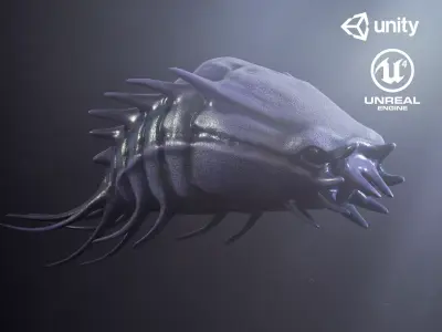 Sea creature1 - Game Ready Low-poly 3D model Low-poly 3D model