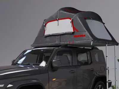 Car Tent Unfolded  3D model