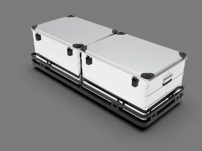 Generic Off-Road Storage Boxes Low-poly 3D model