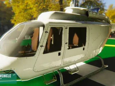 Air vehicle - helicopter 3D model