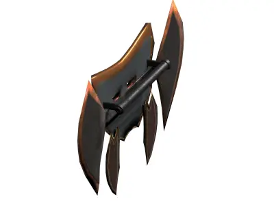 Game weapon asset monkey Low-poly 3D model