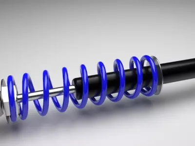 Car Shock Absorber 3D model from CGTrader