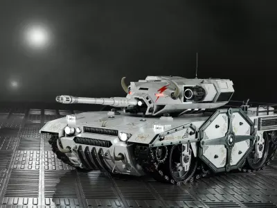 Tank Viking Low-poly 3D model