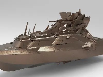 Cruise ship Advanced 3 3D model