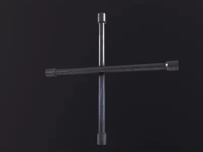 Lug Wrench 3D Model Low-poly 3D model