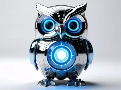SciFi Owl Hologram Projector 3D model