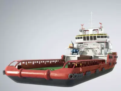 KVP Multi Purpose Offshore Vessel 3D model