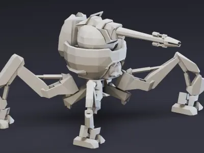 6 War Robots- Vol 01- High detail 3d models Low-poly 3D model