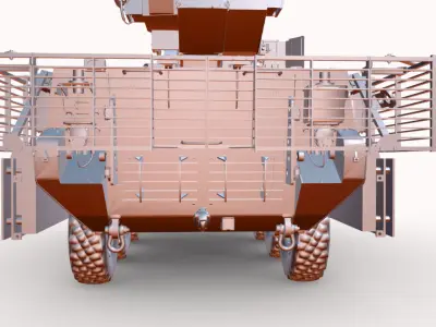 m1128 stryker 8x8 Low-poly 3D model