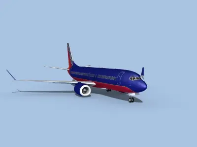 Boeing 737-800 Max Southwest 3D model