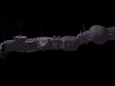 Future Spaceship No5 3D model