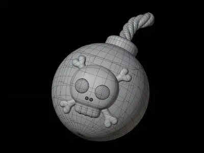Bomb 3D Illustration 3D model