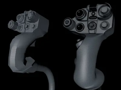helicopter cloche Low-poly 3D model