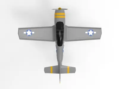 WW2 Airplane - Military - Game Engine Ready Free low-poly 3D model