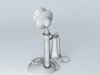 old phone 2 Free 3D model