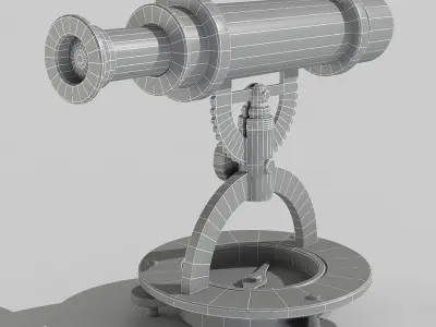 Desk telescope 3D model