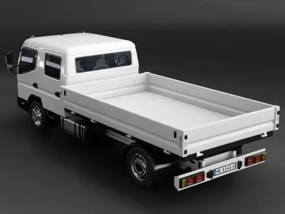 Mitsubishi Fuso FE160 Crew Cab Truck 3D model