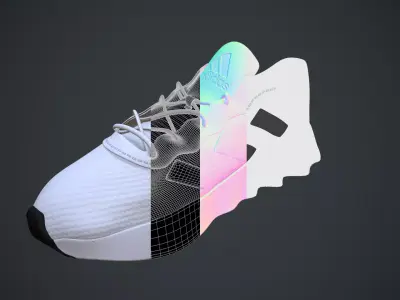 ADIDAS SHOE Low-poly 3D model purchase