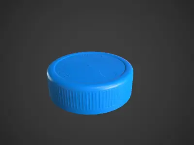 Bottle Cap Low-poly 3D model purchase