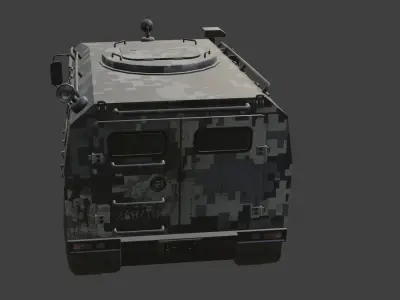 tank tigr Low-poly 3D model