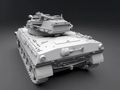 M18 Hellcat Scale model  3D print model