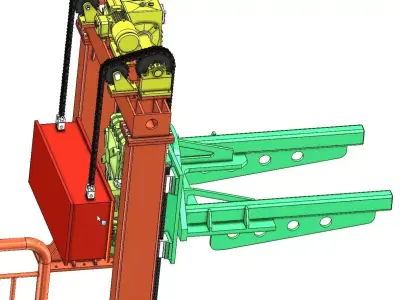 Frame Lifter and Welding Positioner For Truck Chassis etc 3D model