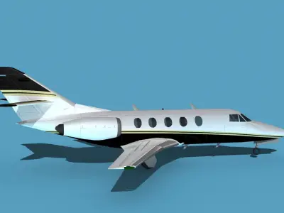 Dassault Falcon 20 V07 3D model