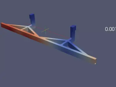 SimScale Truck Underrun Protection Challenge Free 3D model