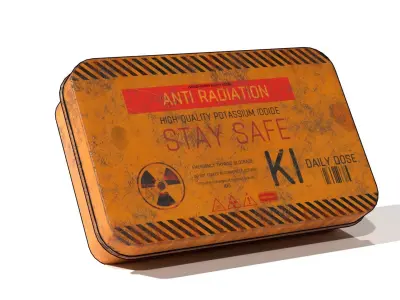Anti Radiation Meds Low-poly 3D model