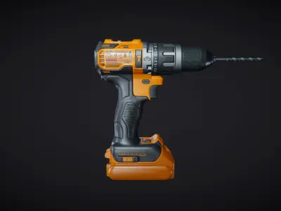 Power Drill 01 Active 3D model