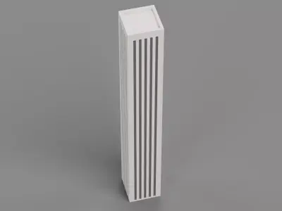 Paper Skyscraper V2 Low-poly 3D model