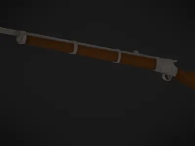 Adventurous - Peterson Rifle - Rigged and Animated Low-poly 3D model