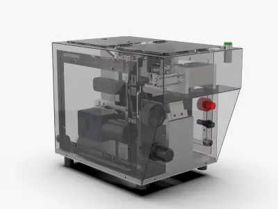 Screw One Output Two Feeder Machine 3D model