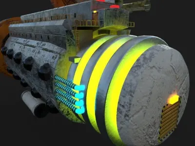 The Gulpster Low-poly 3D model