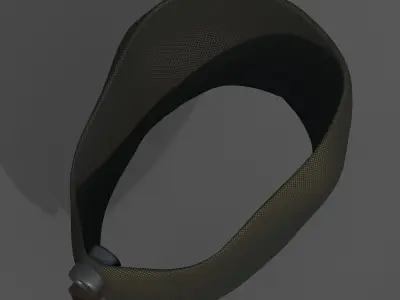 Gas mask helmet 3d model scifi Low-poly  Low-poly 3D model 5