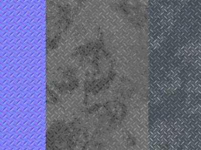 platform diamond plate texture 3D model