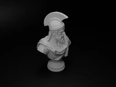 Coptic Soldier Bust Chess 3D print model purchase