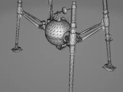 STAR WARS Homing Droid - Low Poly Game - Battlefield - FBX MODEL Low-poly 3D model