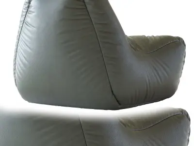 Leather Bean Bag Chair N8 3D model