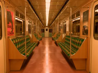 Metro Low-poly 3D model