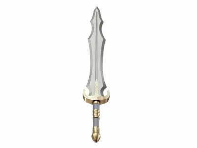 Big sword 3 Low-poly 3D model
