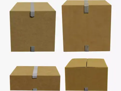 Cardboard Clean Series BoxIC G1 N1-4 3D model