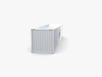 40ft Shipping Container Containerships v2 3D model