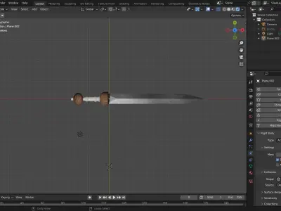 gladius Free low-poly 3D model purchase